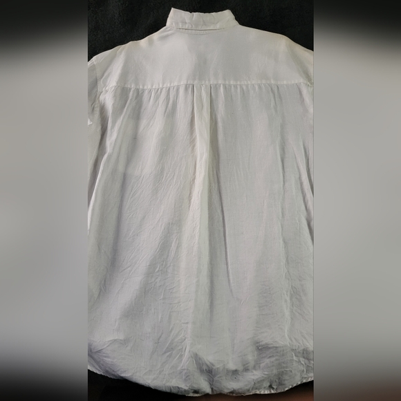 Perry Ellis Vintage Feather Weight Linen Mens Large Oversized 80s Styling - Picture 7 of 10